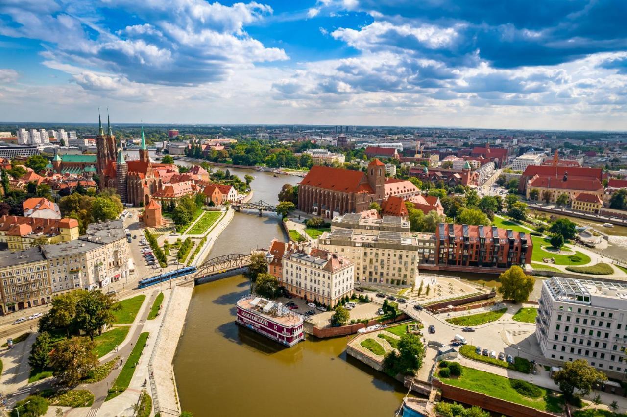 Great Polonia River Boat Apartments Wrocław Exteriör bild
