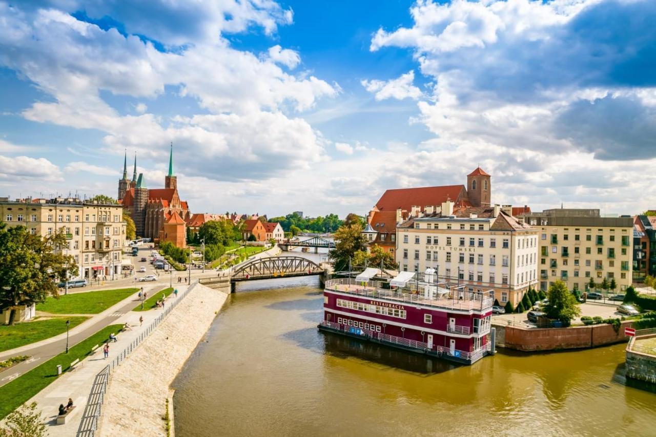Great Polonia River Boat Apartments Wrocław Exteriör bild