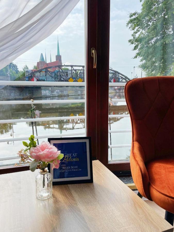 Great Polonia River Boat Apartments Wrocław Exteriör bild