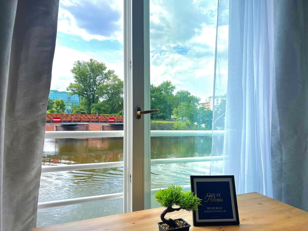 Great Polonia River Boat Apartments Wrocław Exteriör bild