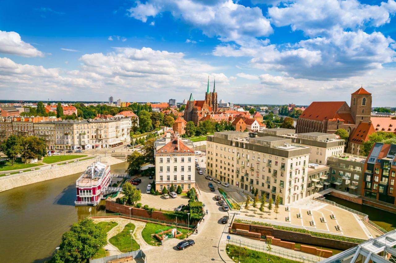 Great Polonia River Boat Apartments Wrocław Exteriör bild
