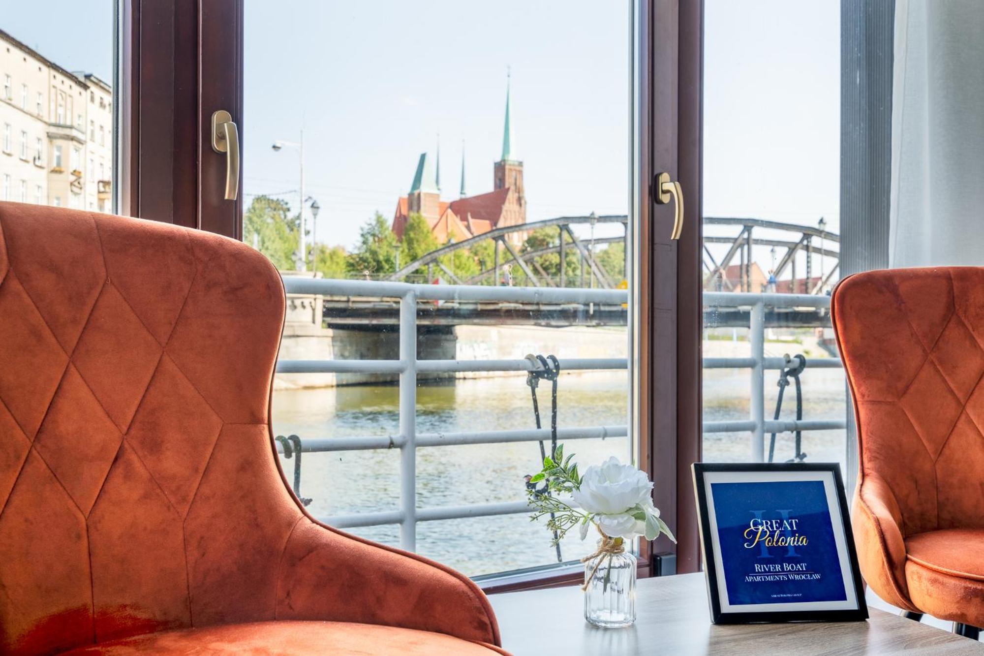 Great Polonia River Boat Apartments Wrocław Exteriör bild